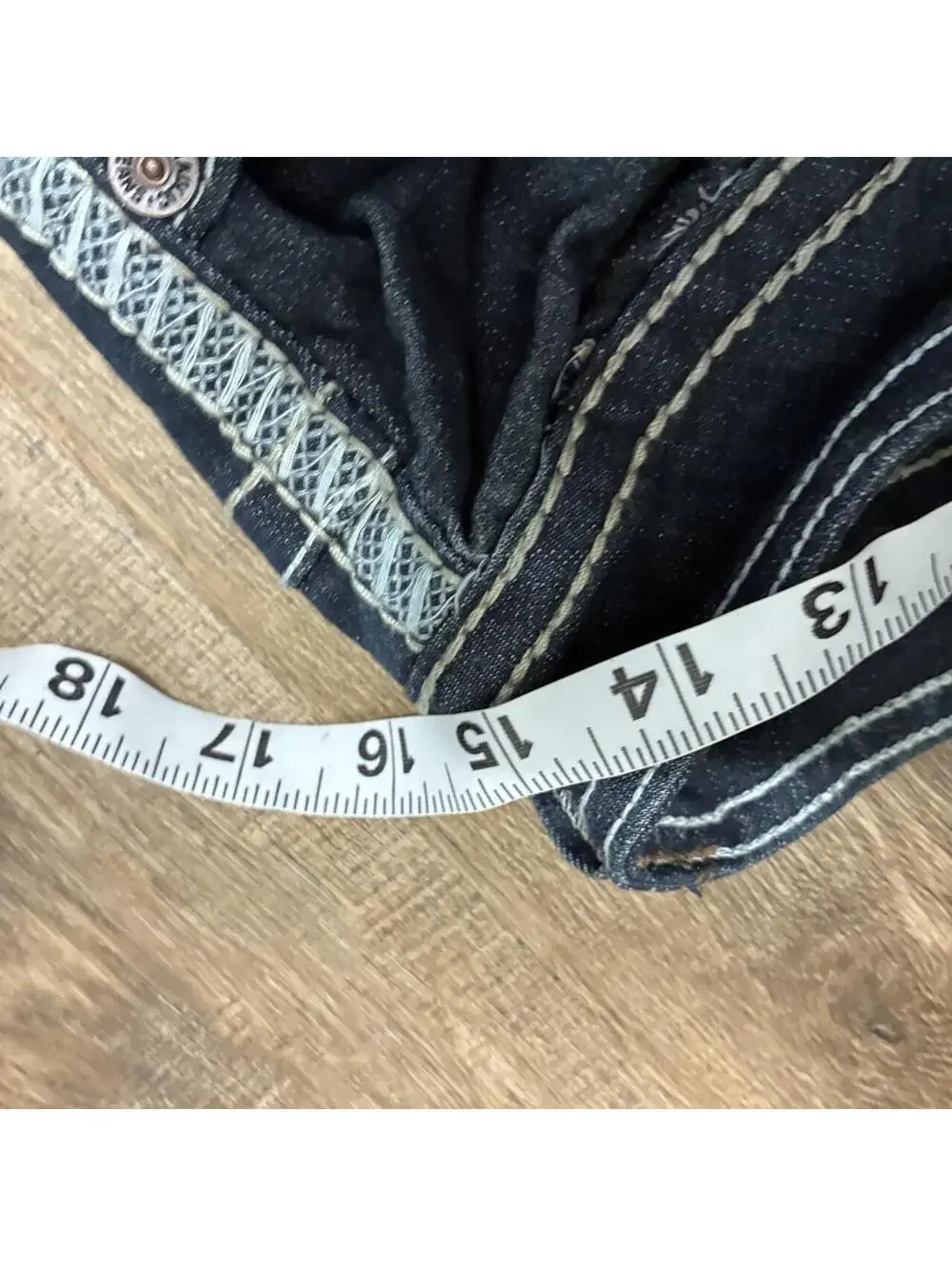 Hydraulic Y2K Double Button Bootcut Jeans Dark Wash Low Rise Size 3/4